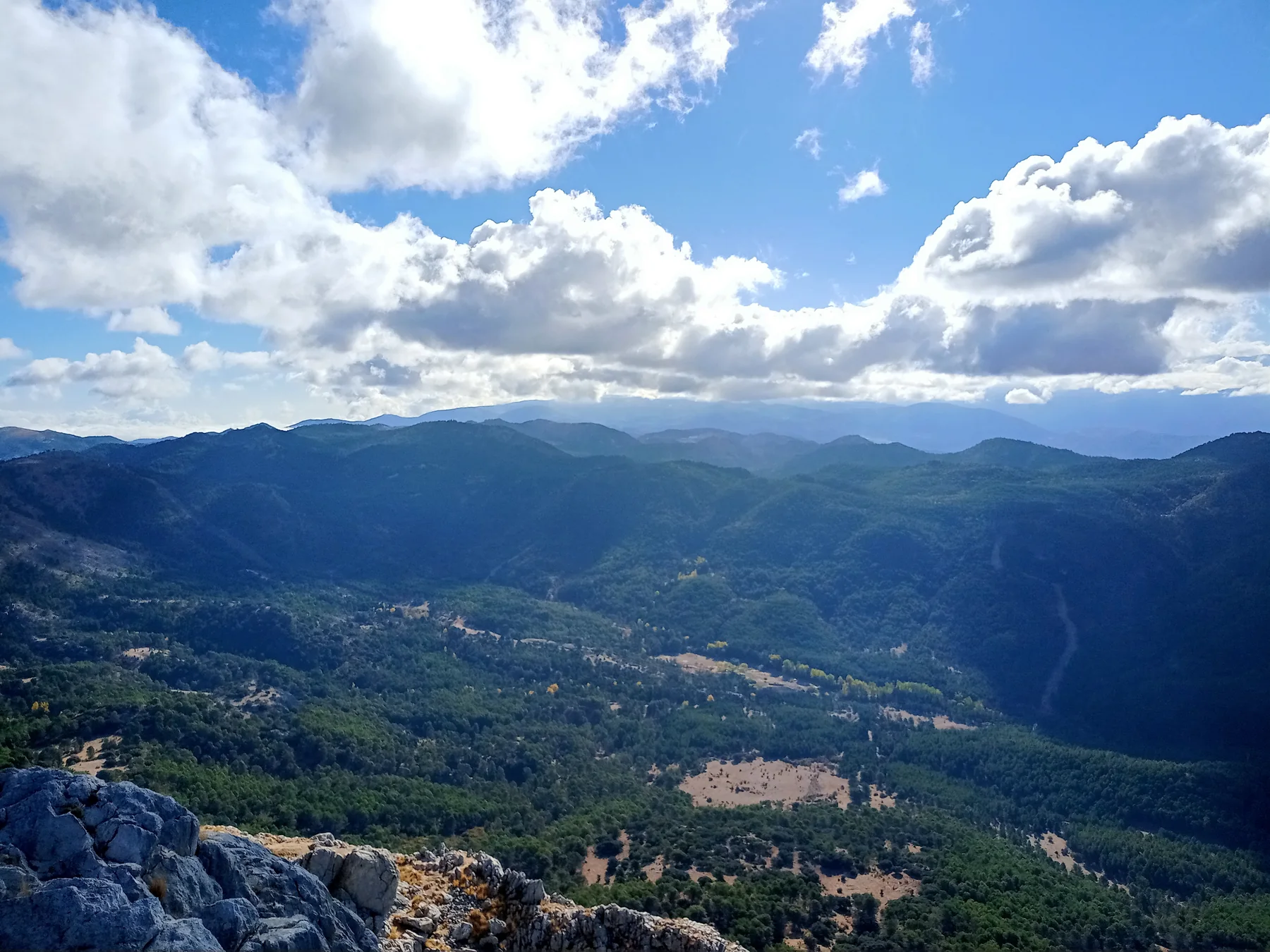 Mountain valley view near Cogollos de la Vega
