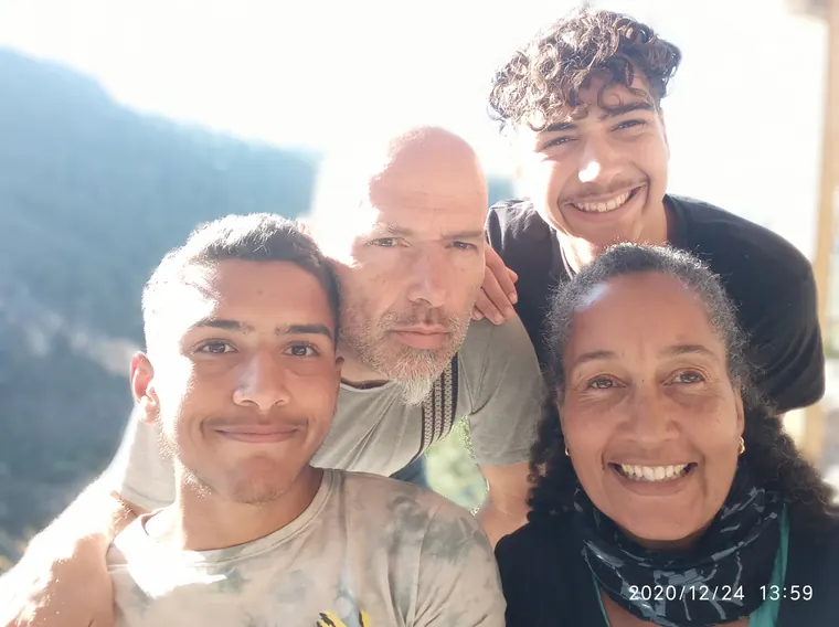 Family portrait on the land