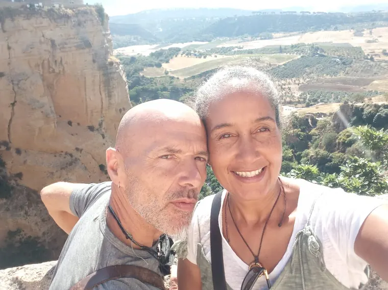 Family mountain view near Granada