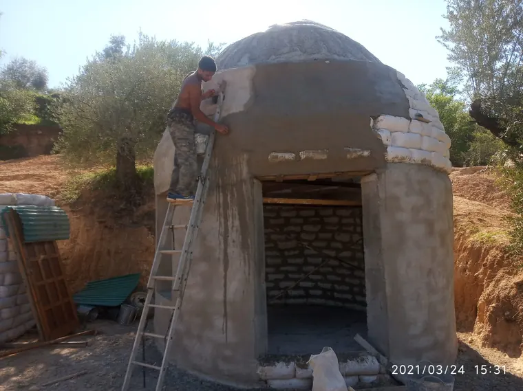 Round earth home entry work