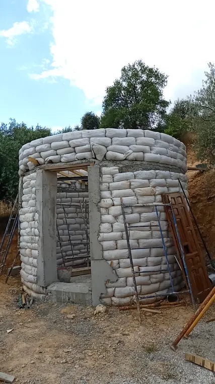 Round stone house shell